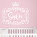 Decal House Princess Crown Frame Wall Decal Vinyl in Red | 22 H x 26 W in | Wayfair f42red