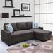 Brown Sectional - Latitude Run® 83" Wide Reversible Sleeper Sofa & Chaise Microfiber/Microsuede | 33.9 H x 83 W x 53 D in | Wayfair