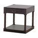 Canora Grey Bonny Floor Shelf End Table w/ Storage Wood in Brown | 24 H x 23.25 W x 26.25 D in | Wayfair 34494CDCB4D54EA5BEC8A87B59AF2CAD