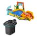 Intex 120V Electric Air Pump & Intex Inflatable Dinosaur Play Center Kids Pool - 10