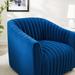 Announce Performance Velvet Channel Tufted Armchair