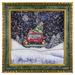 31" LED Lighted Musical Snowing Retro Truck Wall Plaque