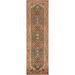 Geometric Oriental Heriz Serapi Runner Rug Wool Hand-knotted Carpet - 2'6" x 10'0"
