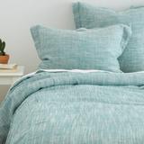 Jaicee Teal Cotton Linen Duvet Cover or Pillow Sham