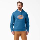 Dickies Men's Water Repellent Logo Hoodie - Vallarta Blue Size XL (TW22A)