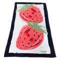 Kate Spade Bath | Kate Spade New York 100% Cotton Oversized Beach Towel, Strawberry | Color: Black/Red | Size: 40 X 70”