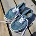 Vans Shoes | M4 W5.5 Blue Grey Vans Sneakers | Color: Blue | Size: 5.5