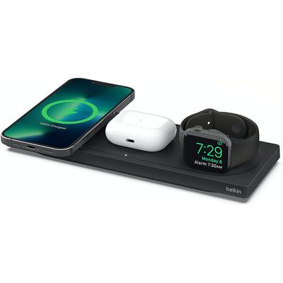 Belkin Boostcharge Pro 3-In-1 MagSafe Wireless Charging Pad - Black