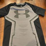 Under Armour Shirts & Tops | Boys Under Armour Fitted Heat Gear T-Shirt Size Ym | Color: Black | Size: Youth Medium