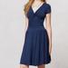 Anthropologie Dresses | Anthropologie Dolan Taya Knotted Jersey Dress Blue | Color: Blue | Size: S