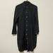 Zara Tops | Black Long Shirt Thin Denim Fabric | Color: Black | Size: S