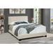 "Jordan Contemporary All-In-One Upholstered Queen Bed in Cannoli Cream - Progressive Furniture U390-29 "