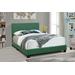 "Jordan Contemporary All-In-One Upholstered Queen Bed in Kelly Green - Progressive Furniture U390-27 "