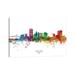 East Urban Home Toledo Ohio Skyline by Michael Tompsett - Wrapped Canvas Graphic Art Canvas | 12 H x 18 W x 1.5 D in | Wayfair