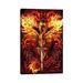 East Urban Home Dragonsword Flameblade by Ruth Thompson - Wrapped Canvas Graphic Art Canvas in Black/Orange/Red | 26 H x 18 W x 1.5 D in | Wayfair