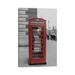 East Urban Home London Red Phone Box by Pixy Paper - Wrapped Canvas Photograph Metal in Gray/Red | 40 H x 26 W x 1.5 D in | Wayfair