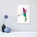 East Urban Home Man Tennis Player in Watercolor I by Paul Rommer - Wrapped Canvas Painting Print Canvas | 18 H x 12 W x 1.5 D in | Wayfair