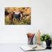 East Urban Home Wild Horses in Theodore Roosevelt National Park, North Dakota, USA by Chuck Haney - Wrapped Canvas Photograph Canvas | Wayfair