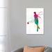 East Urban Home Man Tennis Player in Watercolor I by Paul Rommer - Wrapped Canvas Painting Print Canvas | 26 H x 18 W x 1.5 D in | Wayfair