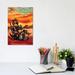 East Urban Home Tequila Sunrise Badger by The Whiskey Ginger - Wrapped Canvas Painting Canvas | 12 H x 8 W x 0.75 D in | Wayfair