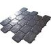 Parvatile (38178) 2.65" x 2.75" Porcelain Mosaic Wall & Floor Tile Porcelain in Black | 2.75 H x 2.65 W x 0.3125 D in | Wayfair MODA0646