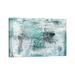 East Urban Home Turquoise Light I by Lila Bramma - Wrapped Canvas Painting Canvas | 18 H x 26 W x 1.5 D in | Wayfair