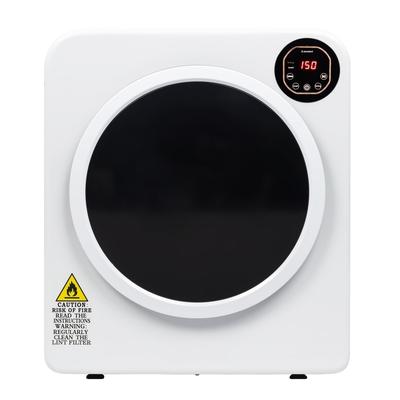 3.5 Cu.ft. 1300W Electric Compact Laundry Clothes Dryer with Stainless Steel Tub