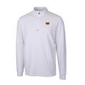 Men's Cutter & Buck White Washington Commanders Traverse Stretch Quarter-Zip Pullover Jacket