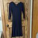 Nine West Dresses | New Nine West Black Cable Knit Sweater Dress With 3/4 Sleeves | Color: Black | Size: M