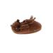 Booties: Brown Solid Shoes - Kids Girl's Size 4