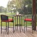 Forest Home 3-Piece Bar Height Patio Dining Set Outdoor Metal Table Top For Balcony Metal | 42.91 H x 24.01 W x 17.32 D in | Wayfair FAR034