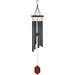 Arlmont & Co. Biedermeier Wind Chime Wood/Metal in Gray | 46 H x 18 W x 5.5 D in | Wayfair 3D61418E85D64BCB80A904244A842D1C