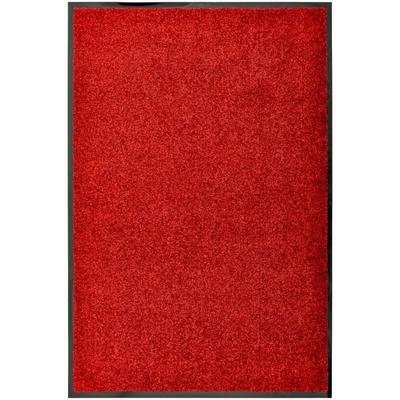 Fußmatte,Türvorleger Waschbar Rot 60x90 cm Vidaxl Image