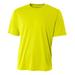 A4 N3402 Men's Sprint Performance T-Shirt in Safety Yellow size XL | Polyester 3500, A4N3402