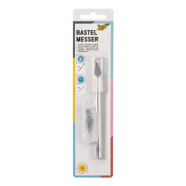 folia Bastelmesser (mit Ersatzklingen) grau Image