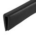 Edge Trim Black PVC U Edge Protector Fits 3/64"- 5/64"Edge 10 Feet Length - 3/64" - 5/64"