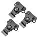 2.56" Iron Spring Loaded Butterfly Twist Latch Keeper w Keyhole - 3 Pcs (Black) - Black - 2.56-inch,3 Pcs