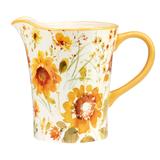 Certified International Sunflowers forever 96 oz. Pitcher - 8.375" x 6.5" x 11.25"