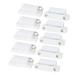 10 Pcs Plastic Housing Metal Plate Door Magnetic Catch Latch - White - 10 Pack