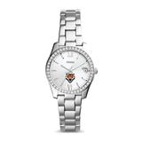 Women's Fossil Silver Idaho State Bengals Scarlette Mini Three-Hand Date Watch