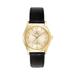 Women's Bulova Gold/Black Norfolk State Spartans Stainless Steel Watch with Leather Band