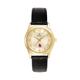 Women's Bulova Gold/Black Ball State Cardinals Stainless Steel Watch with Leather Band