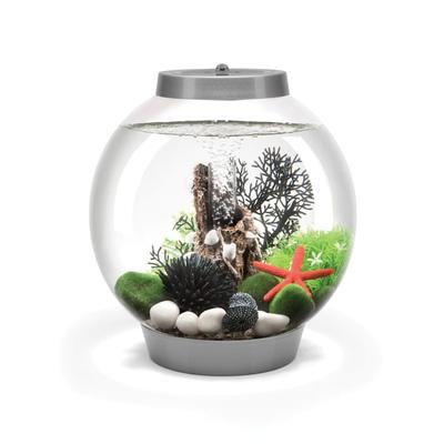 biOrb CLASSIC 15 Silver Aquarium with MCR Light, 4 Gallon