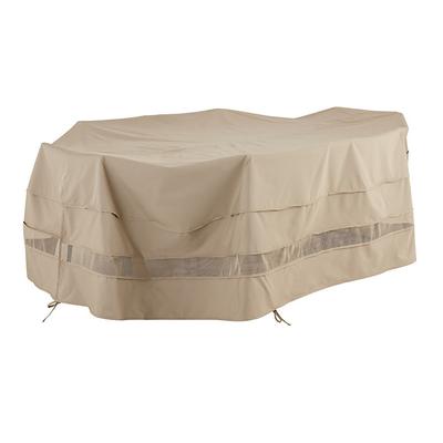 Outdoor Oval or Rectangular Table/Chairs Cover Tan - 120 Inch - Ballard Designs