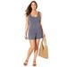 Plus Size Women's Jersey Knit Romper by Swimsuits For All in Anchor (Size 14/16)