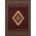 Manhattan Tuscan Area Rug by United Weavers of America in Burgundy (Size 5'3" X 7'6")