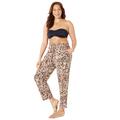 Plus Size Women's Tie Front Pant by Swimsuits For All in New Animal (Size 10/12)