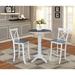 Alcott Hill® Arliss 3 - Piece Bar Height Dining Set Wood in Gray/White | Wayfair BA68615BBD60448E9D10FEA65340A986