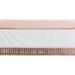 Sweet Jojo Designs Boho Fringe 100% Cotton Crib Dust Ruffle in Gray | 52 H x 28 W x 28 D in | Wayfair CribSkirt-BohoFringe-WH-PINK