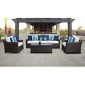 River Brook 6 Piece Outdoor Wicker Patio Furniture Set 06r Synthetic Wicker/All - Weather Wicker/Wicker/Rattan | 29.5 H x 35 W x 35 D in | Wayfair